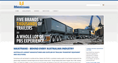 Desktop Screenshot of maxitrans.com